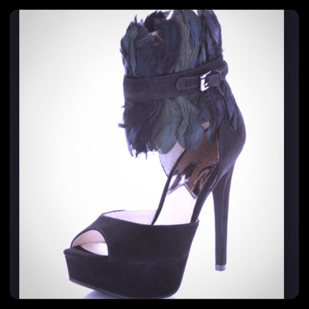 Michael Kors Vasha Feather Suede Platforms